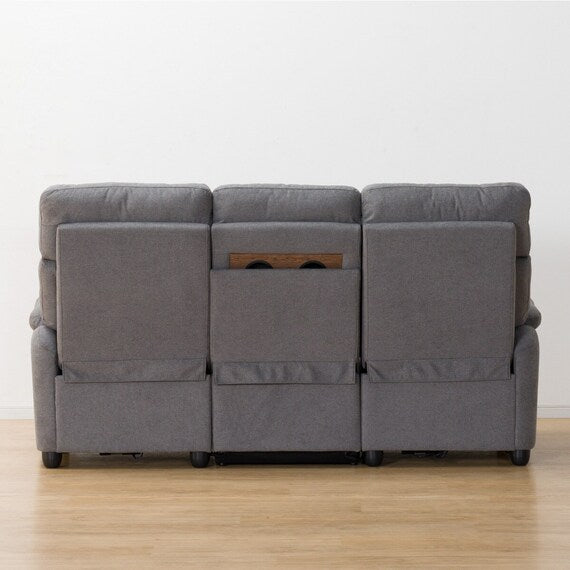 3P ELECTRIC SOFA WITH TABLE GRAZE FABRIC