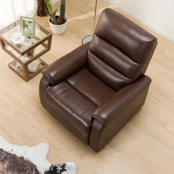 1 SEAT RECLINER SOFA N-BELIEVA BR TK-LEATHER