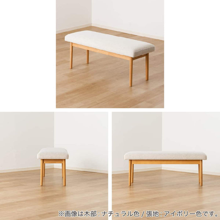 Olson 108 Dining Bench (Natural / Ivory)