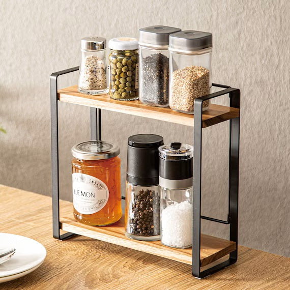 FOLDABLE ACACIA TABLE SPICES RACK SY02