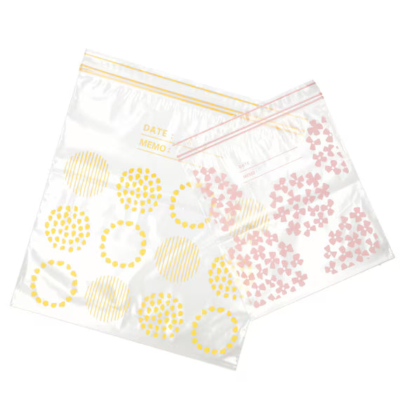 SET OF 2 FREEZERBAG DOUBLE ZIPPER  TW M25 L15