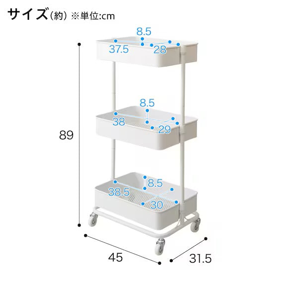 STEEL WAGON TROLLEY4 WH