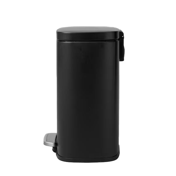 RECTANGLE SOFT-CLOSE TRASH CAN H8-12L BK
