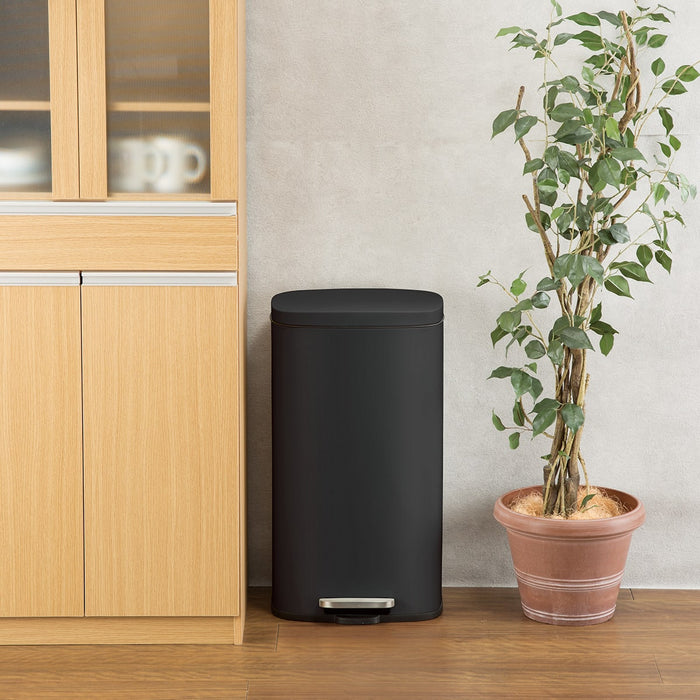 Rectangle Soft-Close Trash Can 30L H8 (Black)