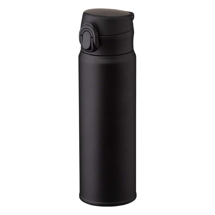 Stainless Steel One-Touch Bottle 500ml AOW-500 (Black)