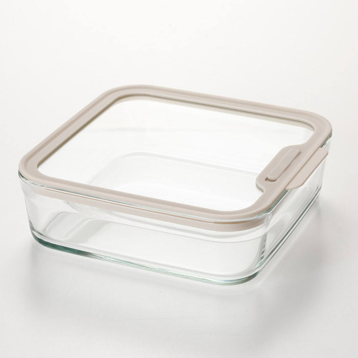 High Borosilicate Glass Food Storage Container 1370ml RC001 (Mocha)