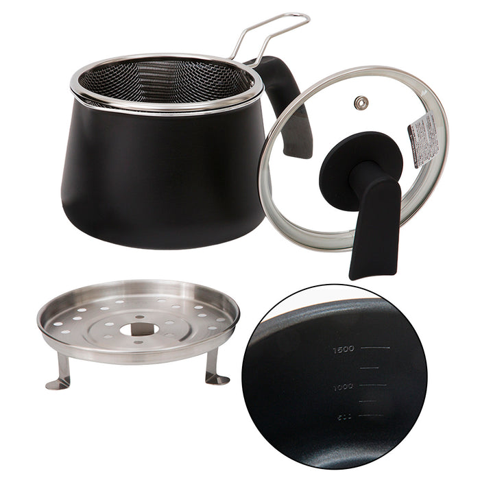 IH POT WITH STEAMER 1.9L BK
