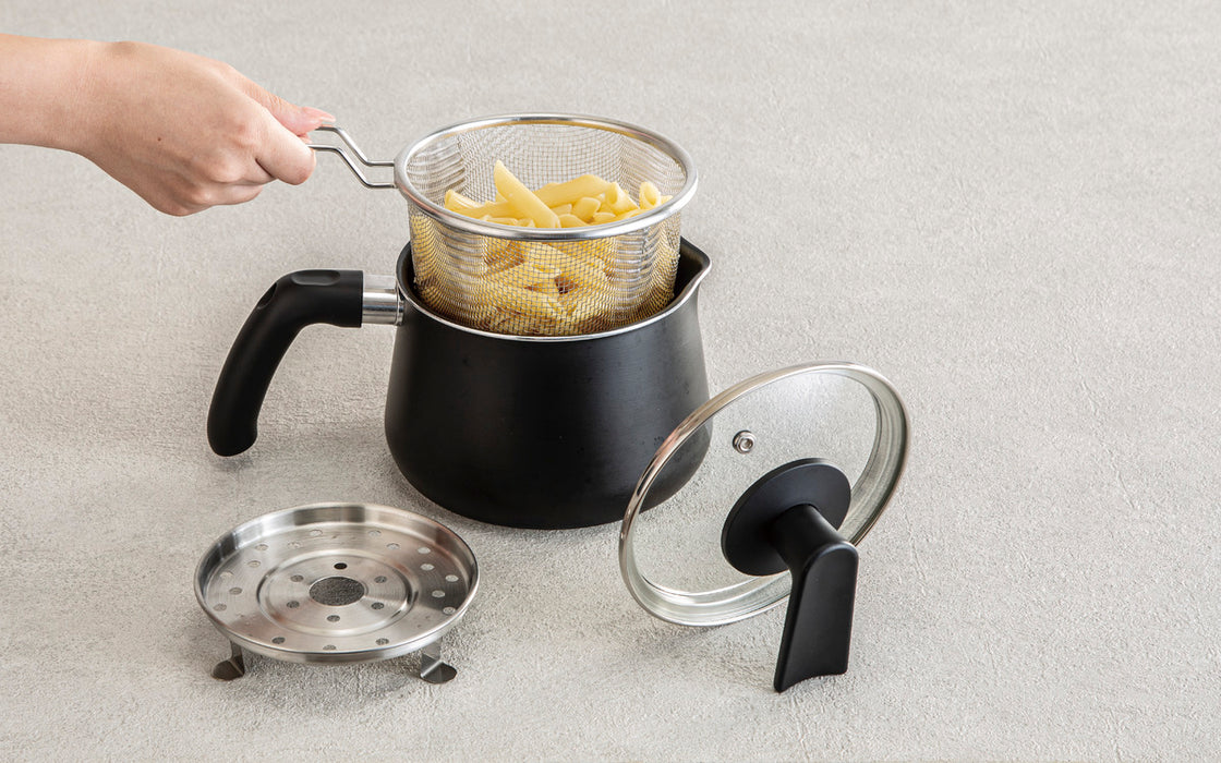 IH POT WITH STEAMER 1.9L BK
