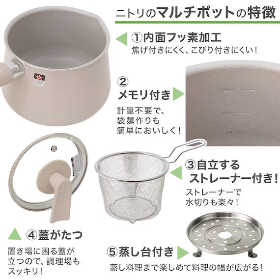 IH POT WITH STEAMER 1.9L BE