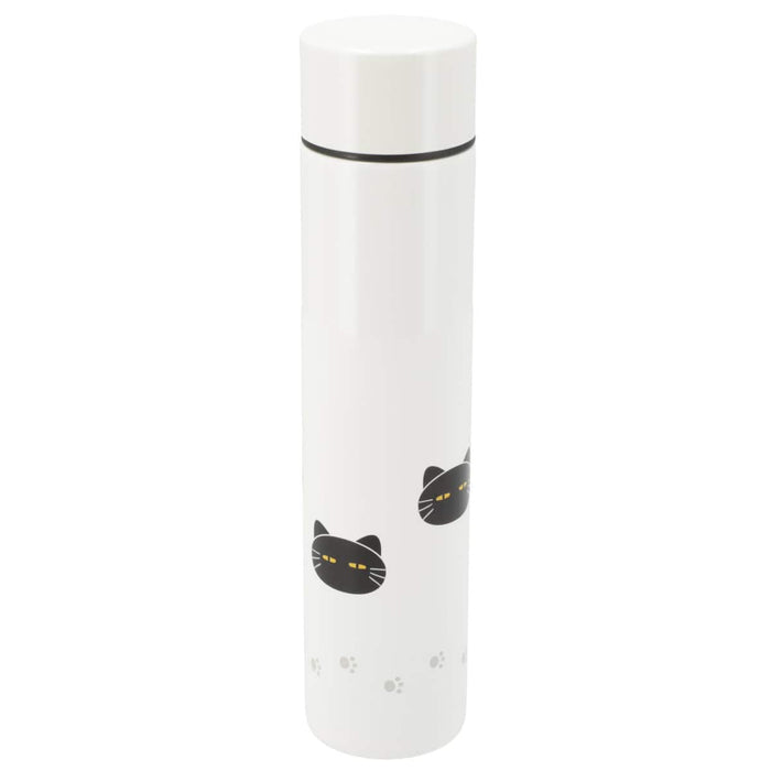 Stainless Steel Vacuum Bottle 180ml Cat Print (White)