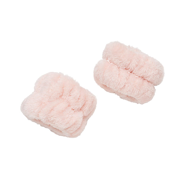Flannel Wristbands, Set of 2 (Rose)