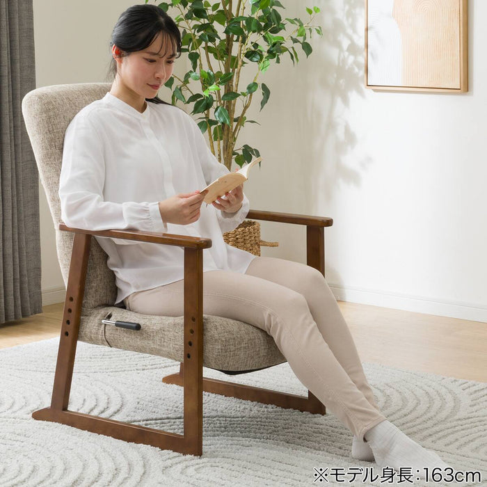 Japanese Floor Chair JC-E04 (Dark Brown)