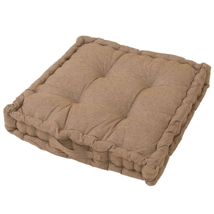 Home HO001 Floor Cushion with Gusset 60 x 60cm (Deep Brown)
