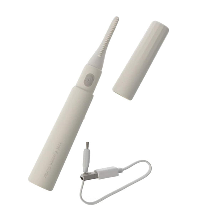 USB Rechargeable Heated Eyelash Curler TB-2117A (Off-White)