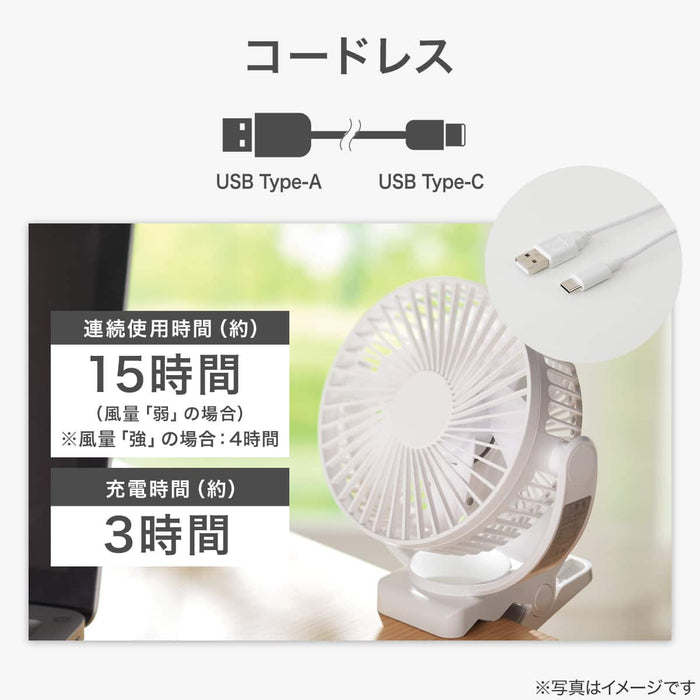 4WAY Magnet Clip Fan TF28-WH