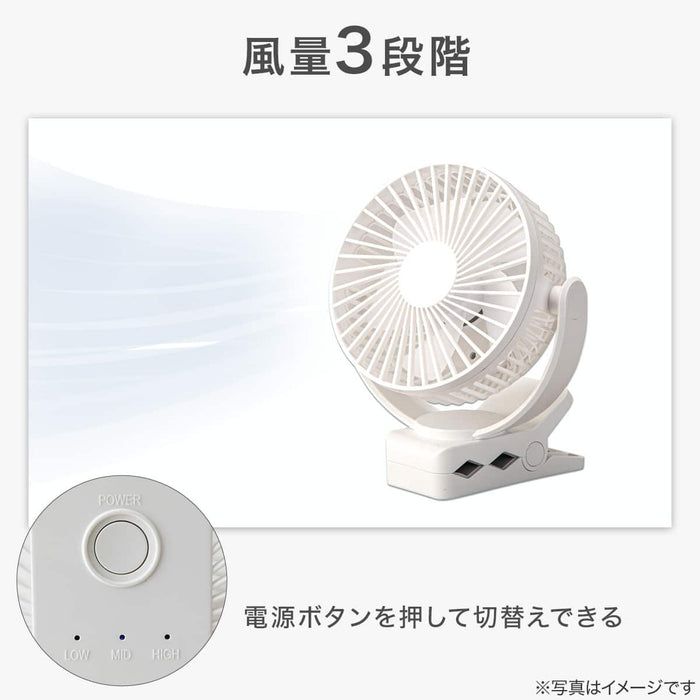 4WAY Magnet Clip Fan TF28-WH