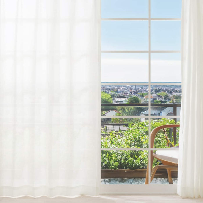 RL079 Lace Curtains 150 x 198 cm (Ivory, 2 Panels)