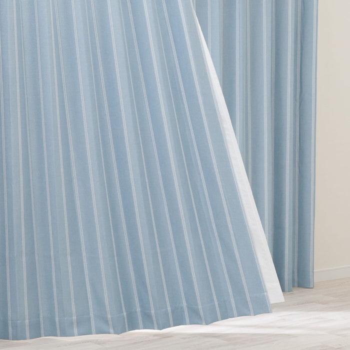 RD115 Curtains 100 x 135 cm (Middle Blue, 2 Panels)