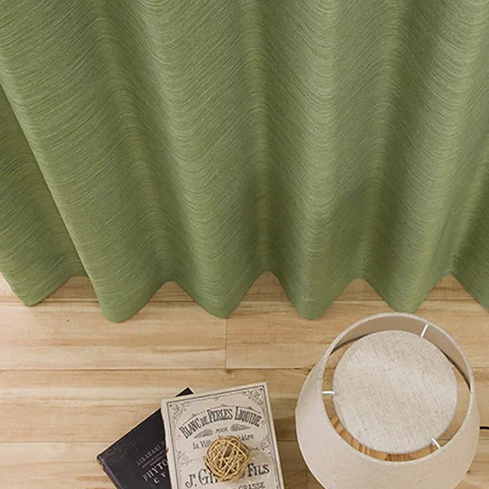 RD140 Thermal Blackout Curtain (Middle Yellow Green) W150 x H200 cm, 2 Panels