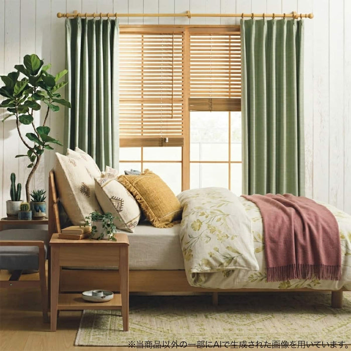 RD140 Thermal Blackout Curtain (Middle Yellow Green) W150 x H200 cm, 2 Panels