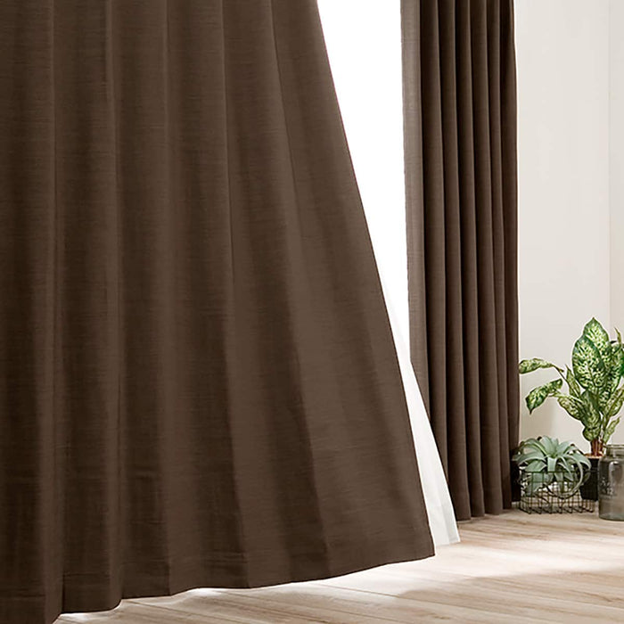 RD140 Thermal Blackout Curtain (Deep Brown) W150 x H200 cm, 2 Panels