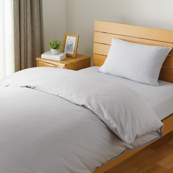 STRETCH FITTEDSHEET38 NFIT FT05 COTTON GY SS-S