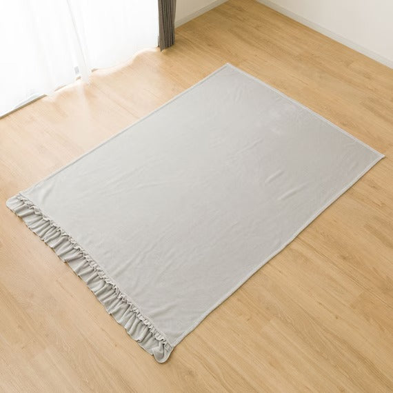 BLANKET SMOOTH TOUCH FRILL A2416 GY S