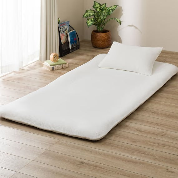 FITTED SHEET38 WGAUZE WH SZ38 D