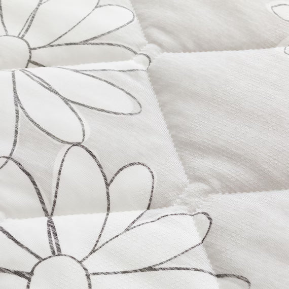 REVERSIBLE PADDED SHEET TOPPER N COOL SP S2509 FLOWER GY Q