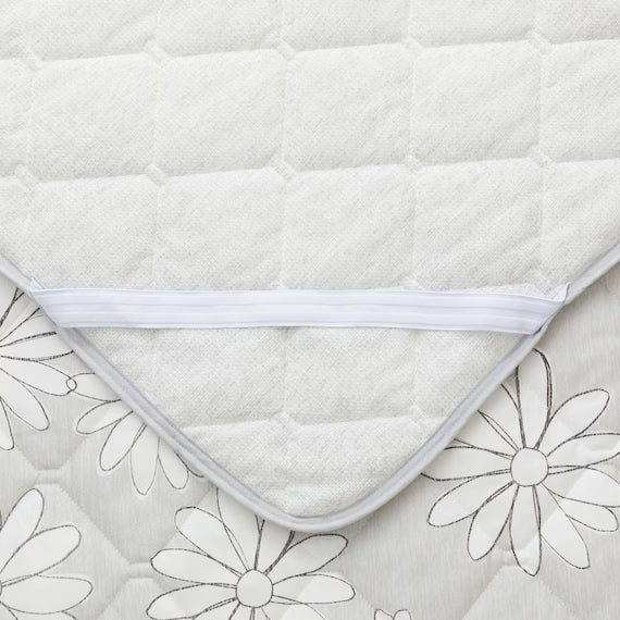 REVERSIBLE PADDED SHEET TOPPER N COOL SP S2509 FLOWER GY K
