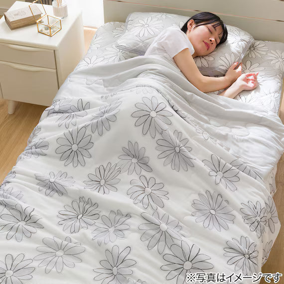 REVERSIBLE COMFORTER N COOL SP S2509 FLOWER GY S