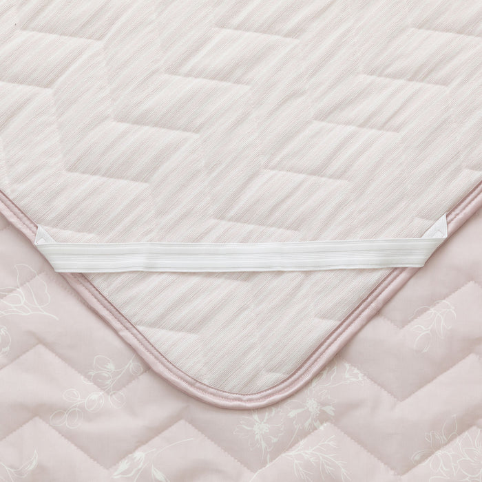 REVERSIBLE PADDED SHEET TOPPER N COOL WSP S2511 FLOWER RO S