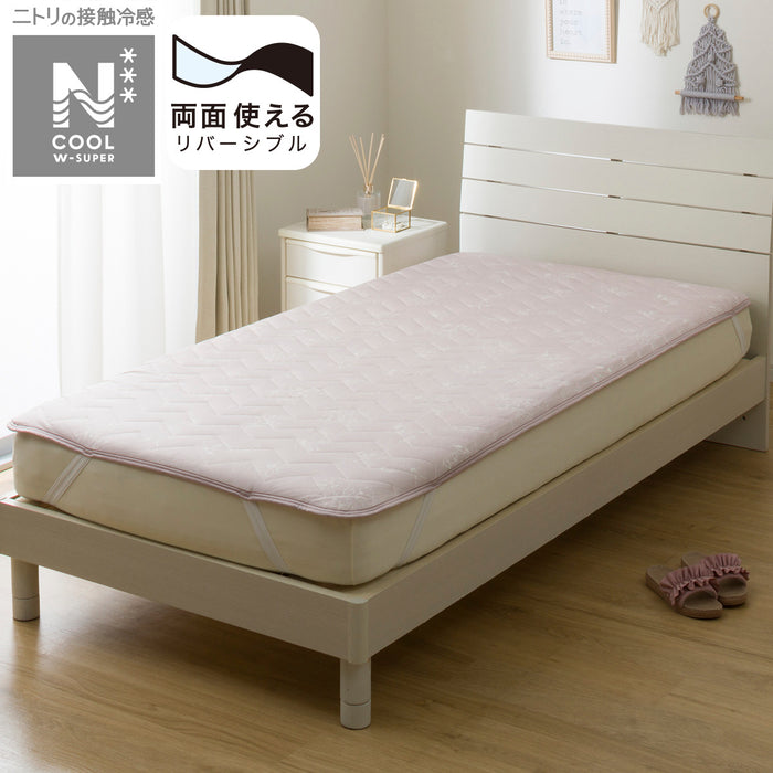 REVERSIBLE PADDED SHEET TOPPER N COOL WSP S2511 FLOWER RO K