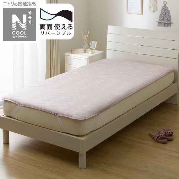 REVERSIBLE PADDED SHEET TOPPER N COOL WSP S2511 FLOWER RO Q