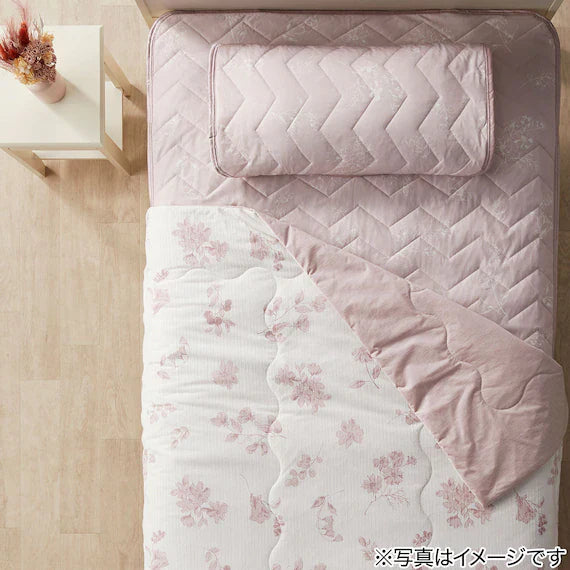 REVERSIBLE PADDED SHEET TOPPER N COOL WSP S2511 FLOWER RO Q