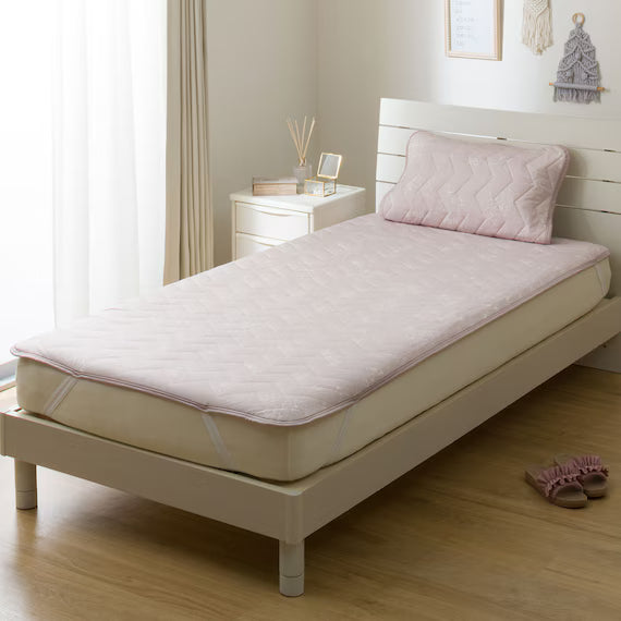 REVERSIBLE PADDED SHEET TOPPER N COOL WSP S2511 FLOWER RO Q