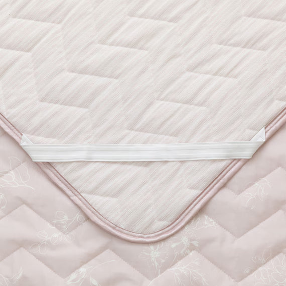 REVERSIBLE PADDED SHEET TOPPER N COOL WSP S2511 FLOWER RO Q