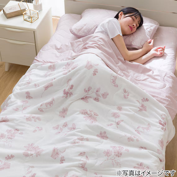 REVERSIBLE PADDED PILLOW TOPPER N COOL WSP S2511 FLOWER RO