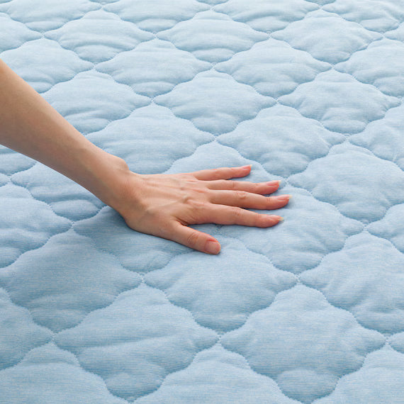 REVERSIBLE PADDED SHEET TOPPER N COOL S BL S2501