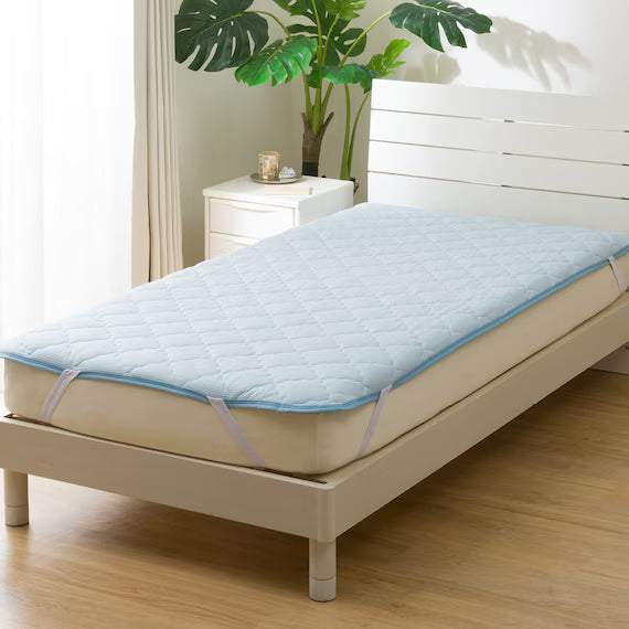 REVERSIBLE PADDED SHEET TOPPER N COOL SD BL S2501