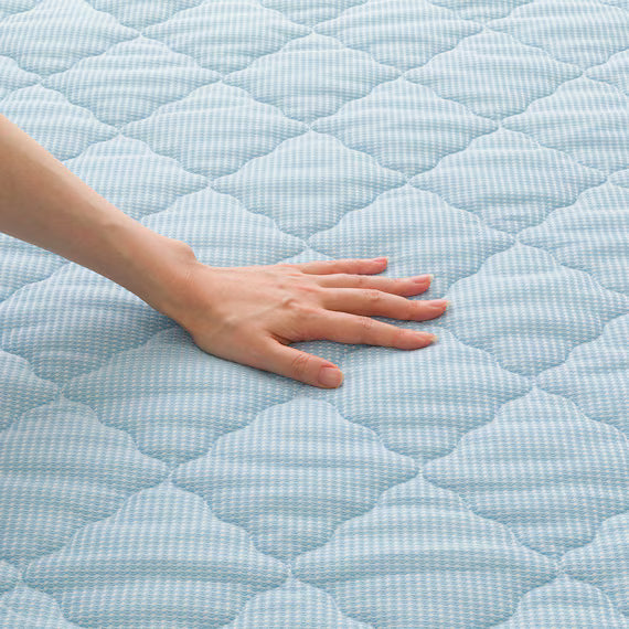 REVERSIBLE PADDED SHEET TOPPER N COOL SD BL S2501