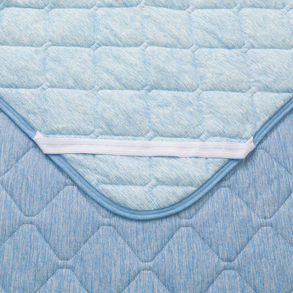 REVERSIBLE PADDED SHEET TOPPER N COOL SP SD BL S2502