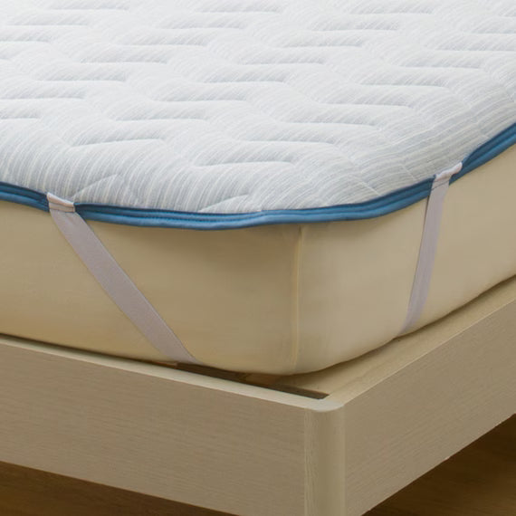 REVERSIBLE PADDED SHEET TOPPER N COOL WSP K BL S2503