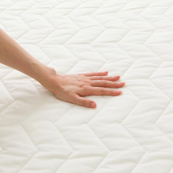 REVERSIBLE PADDED SHEET TOPPER N COOL WSP Q WH S2503