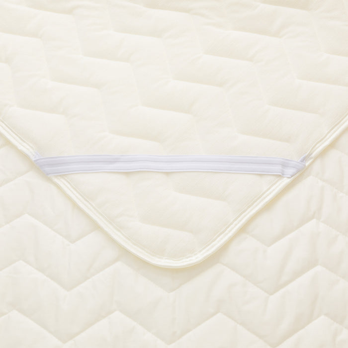 REVERSIBLE PADDED SHEET TOPPER N COOL WSP Q WH S2503