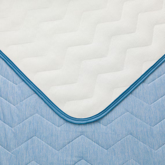 PADDED SHEET TOPPER WITHOUT BANDS N COOL WSP K BL S2503