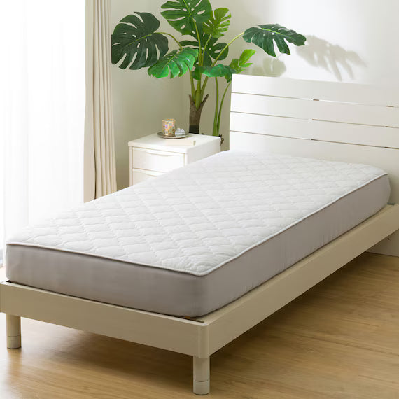 REVERSIBLE FITTED SHEET TOPPER N COOL SP K GY S2502