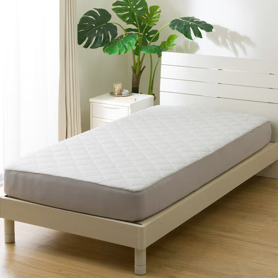 REVERSIBLE FITTED SHEET TOPPER N COOL K GY S2501