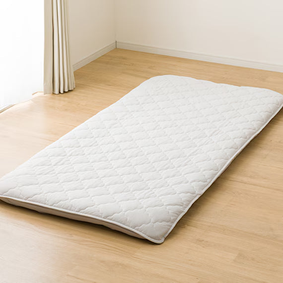 REVERSIBLE FITTED SHEET TOPPER N COOL K GY S2501