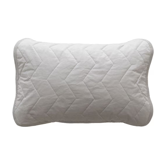 REVERSIBLE PADDED PILLOW TOPPER N COOL WSP GY S2503